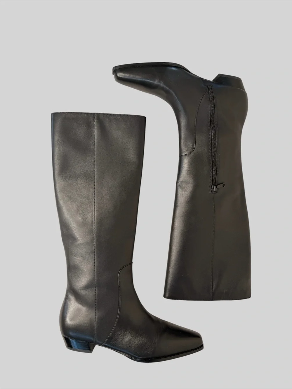 NWT Rag & Bone Joni flat knee high black leather boot